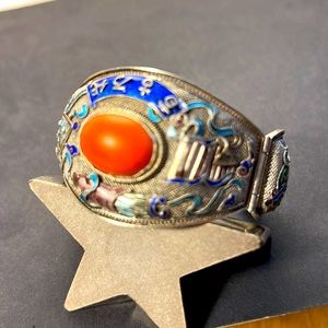 Exquisite Rare 1900’s Chinese Gilt Vermeil Bracelet